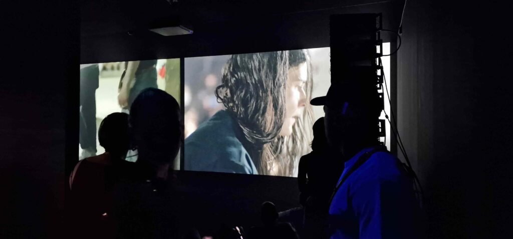 Students from Weinberg United Business Schools attending a film premiere in Basel.